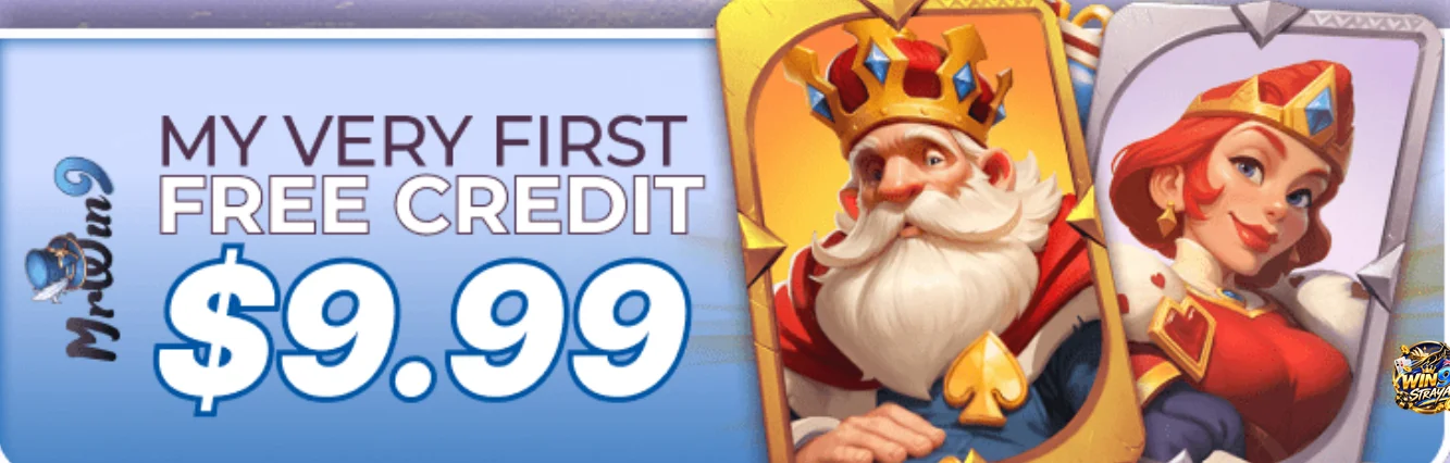 MrWin9 $9.99 first free credit promo banner